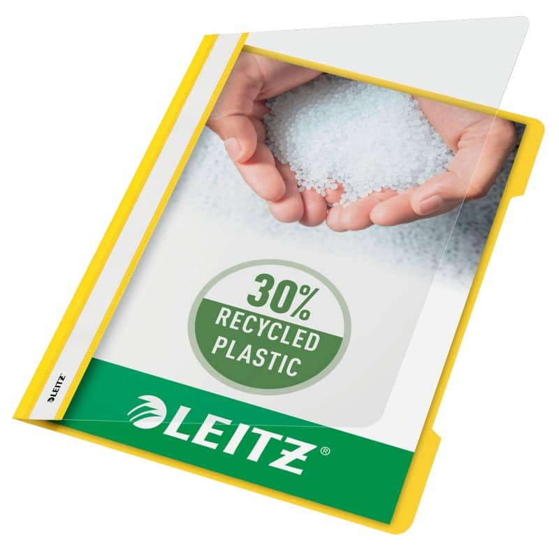 Leitz Standard Plastik-Schnellhefter 4191 DIN A4 Polypropylen 60 Blatt Gelb