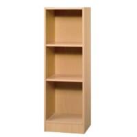 Hammerbacher Melaminharzbeschichtete Spanplatte Regal 2 Fachböden 406 x 400 x 1.270 mm Braun Buche