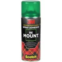 3M Scotch Sprühkleber ReMount Transparent Repositionierbar 400 ml