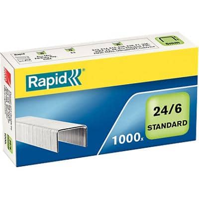 Rapid Standard 24/6 Heftklammern 24855600 Verzinkt 1000 Stück