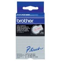Brother TC Schriftband TC-202 Weiß auf Rot 12 mm x 7,7 m