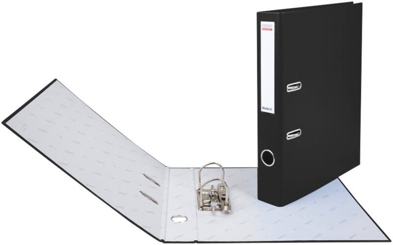 Biella Schmal Ordner DIN A4 40 mm Schwarz 2 Ringe 10341402U Kunststoff