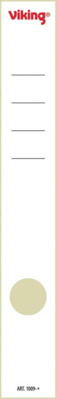 Viking Rückenschilder Spezial 50 mm Weiß 10 Stück