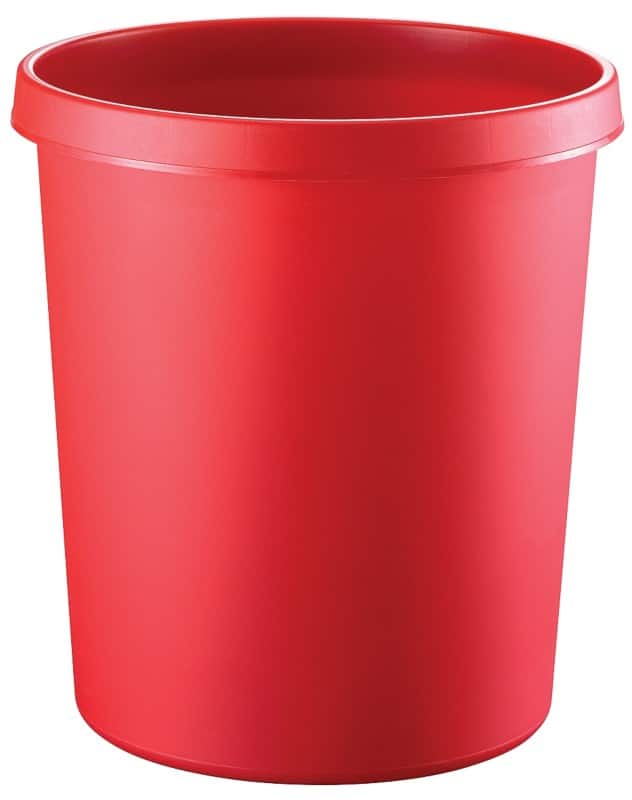 helit Papierkorb Polyethylen Rot 33,5 cm