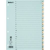 Biella A - Z Register DIN A4 Blau, Gelb 24-teilig 4 Löcher 0462444.00 24 Blatt