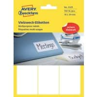 AVERY Zweckform 3329 Universaletiketten Weiß 76 x 39 mm 32 Blatt à 6 Etiketten