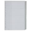 Leitz Blanko Register DIN A4 Überbreite Grau Mehrfarbig, Weiß 20-teilig PP (Polypropylen) 11 Löcher 1278