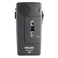 Philips Diktiergerät mit Kassette Pocket Memo LFH388 Schwarz