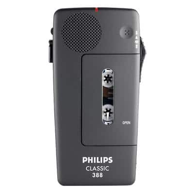 Philips Diktiergerät mit Kassette Pocket Memo LFH388 Schwarz