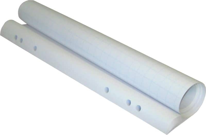 Franken Flipchart-Papier Weiß Kariert Perforiert 680 x 980 mm 6,8 x 9,8 cm 80 g/m² 100 Stück