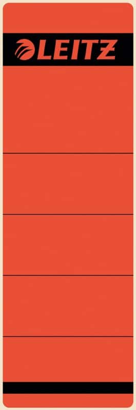 Leitz Selbstklebende Rückenschilder 1642-25 Rot 61,5 x 192 mm 10 Stück