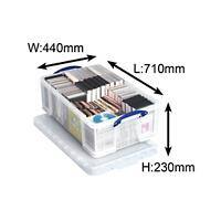 Really Useful Box Aufbewahrungsbox 50CCB 50 L Transparent Kunststoff 71 x 44 x 23 cm