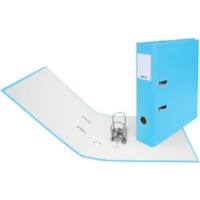 Biella Plasti-Color Breit Ordner DIN A4 70 mm Hellblau 2 Ringe 10740706U Kunststoff Hochformat