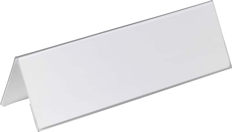 DURABLE Tischnamensschild 21 x 29,7 x 10,5 cm PVC (Polyvinylchlorid) Transparent 25 Stück