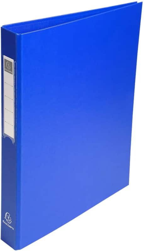 Exacompta Ringbuch DIN A4 Polypropylen 4 Ringe 25 mm Blau