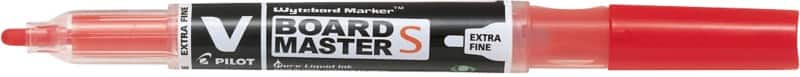 Pilot V-Board Master S Non-permanent Whiteboard-Marker Rot Extra Fein Rundspitze  - 1,3 mm 80% Recycelt