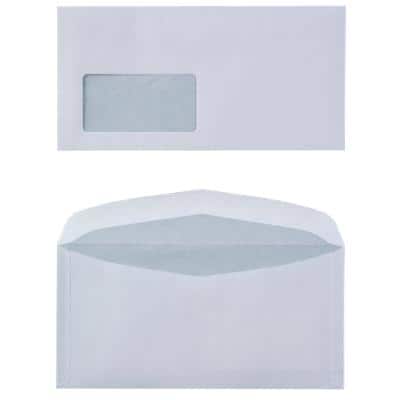 Niceday Briefumschläge Mit Fenster C6/5 229 (B) x 114 (H) mm Gummiert Weiß 80 g/m² 1000 Stück