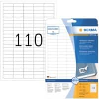HERMA 4210 Wiederablösbare Etiketten Superprint Weiß Rechteckig 2750 Etiketten pro Packung