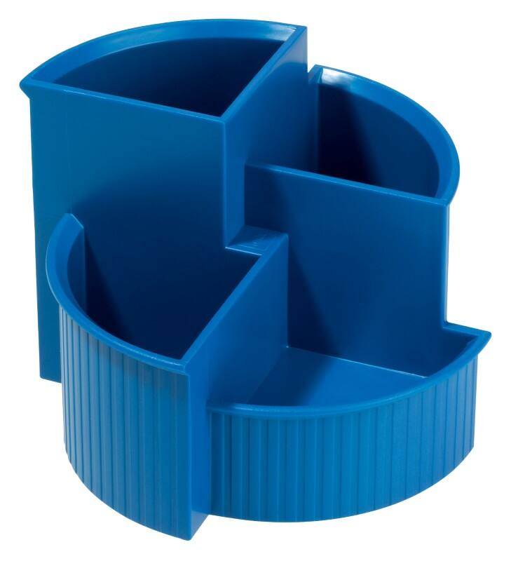helit Stiftehalter 4 Fächer PS (Polystyrol) Blau