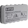 Bi-Office Magnetischer Tafelwischer AA0105 für Flipchart- und Magnettafeln Grau