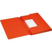 Djois Secolor Mammut-Aktenmappe 3 Laschen 36 x 25 cm Kanzleipapier Rot Karton