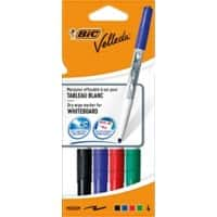 BIC Whiteboard-Marker Velleda 1741 Rundspitze 1,5 mm Farbig sortiert 4 Stück