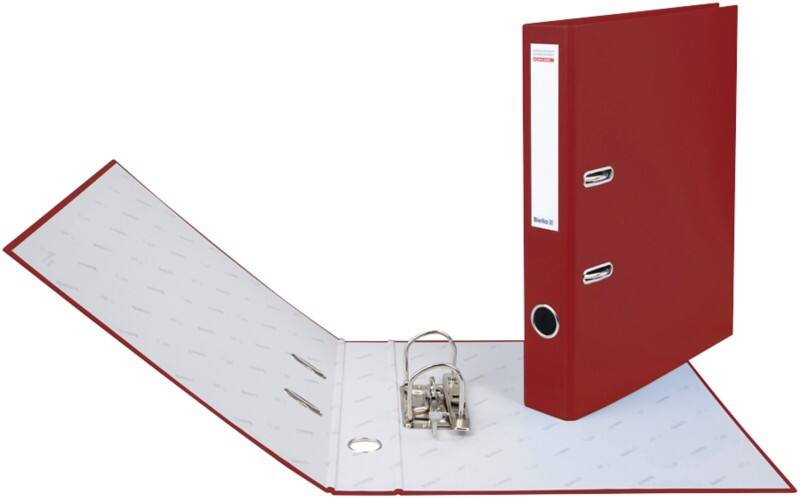 Biella Dinocolor Schmal Ordner DIN A4 40 mm Weinrot 2 Ringe 10341447U Kunststoff