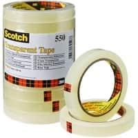 Scotch 550 Klebeband Transparent 15 mm x 66 m Pack mit 10 Rollen