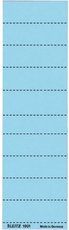 Leitz Alpha Hängerregisteretiketten Pappkarton Blau 6 x 2,1 cm Alpha 100 Stück