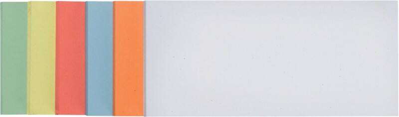 Franken rechteck moderationskarten 20,5 x 9,5 cm papier farbig sortiert 500 stã¼ck
