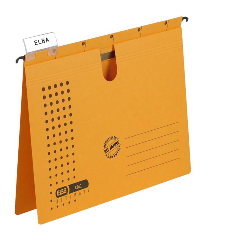 ELBA Hängehefter Chic Ultimate DIN A4 Gelb Karton 5 Stück