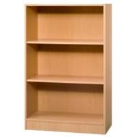 Hammerbacher Melaminharzbeschichtete Spanplatte Regal 2 Fachböden 800 x 400 x 1.270 mm Braun Buche