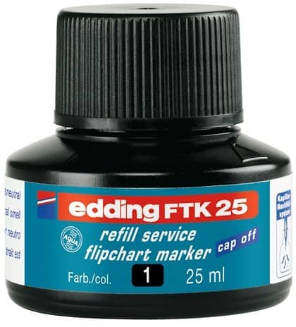edding Nachfülltusche für Flipchart-Marker FTK25 Schwarz