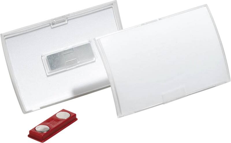 DURABLE Click-Fold Namensschilder Magnet 7,5 x 4 cm Kunststoff 10 Stück