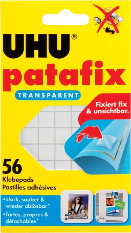 UHU Klebepads Transparent 56 Stück