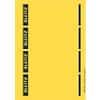 Leitz PC-beschriftbare Selbstklebende Rückenschilder 1685 Für Leitz 1080 Qualitäts-Ordner Gelb 62 x 192 mm 100 Stück
