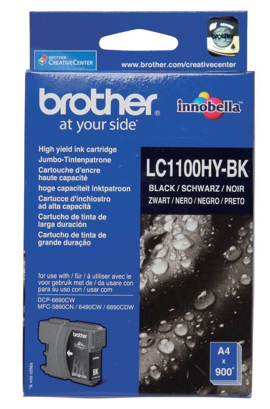 Brother LC1100HYBK Original Tintenpatrone Schwarz