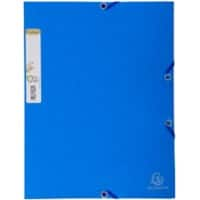 Exacompta Eckspannmappe Forever DIN A4 Blau Recyclingkarton 24 x 32 cm