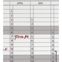 Franken Datumstreifen Jetkalender Spezial Transparent 14 x 42 cm