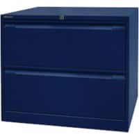 Bisley Hängeregistraturschrank Original 2 Schübe Oxfordblau 800 x 622 x 711 mm