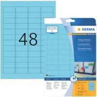 HERMA Farbige Etiketten 4368 Blau A4 45,7 x 21,2 mm 960 Stück