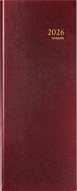 Brepos Terminplaner 2026 1 Tag / 1 Seite Deutsch, Englisch, Französisch, Niederländisch Burgunder