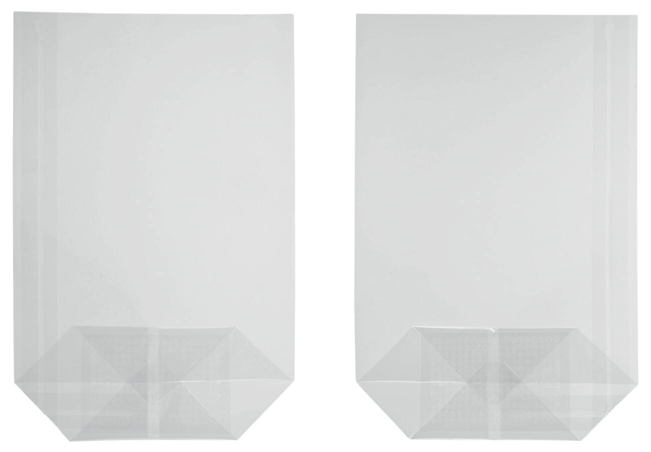 PAPSTAR Bodenbeutel Transparent 18,5 x 7 x 27 cm 10 Stück