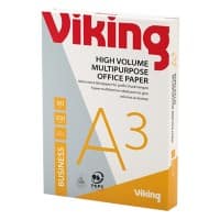 Viking Business DIN A3 Druckerpapier 80 g/m² Glatt Weiß 500 Blatt