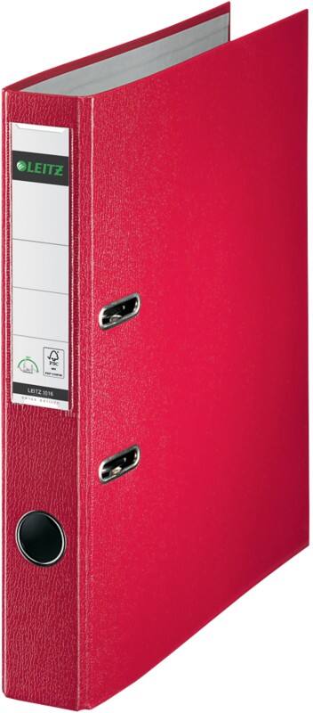 Leitz Swiss Edition 180° Ordner Schmal DIN A4 52 mm Rot 2 Ringe 1016 Kunststoff Hochformat