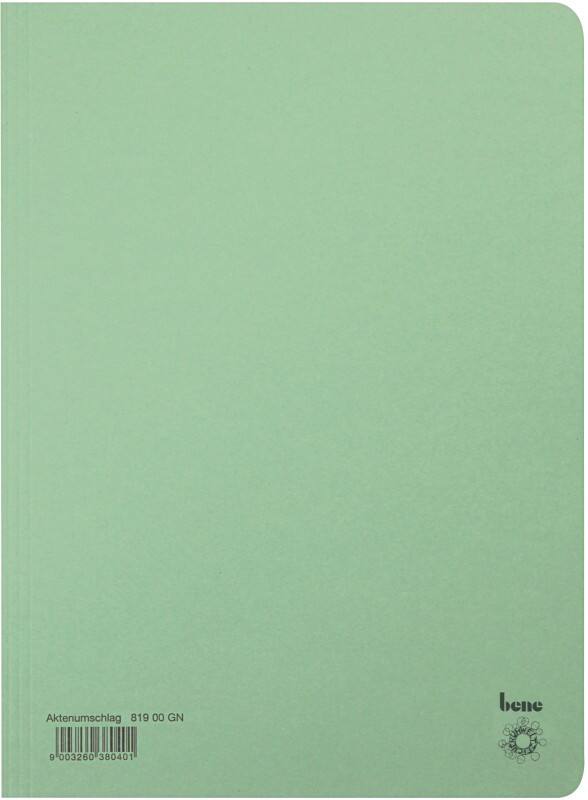 Bene Mappe DIN A4 Grün Manila 250 g/m²250 g/m²