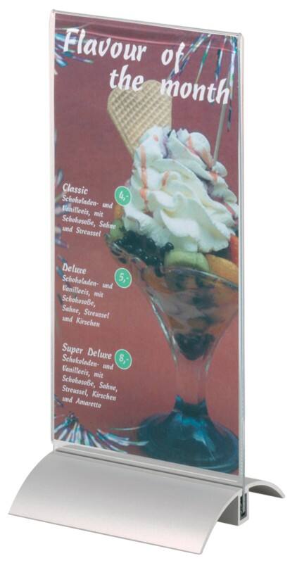 DURABLE Presenters Tischaufsteller DL T-Form 10,7 (B) x 8,5 (T) x 23,7 (H) cm Transparent