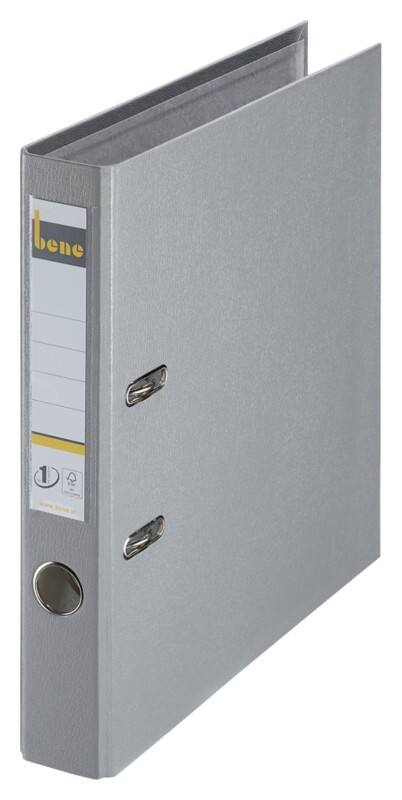 Bene No.1 Power Ordner Schmal DIN A4 52 mm Grau 2 Ringe 291600 Kunststoff Hochformat