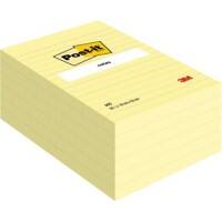 Post-it Haftnotizenwürfel 101 x 152 mm 660M Gelb 6 Stück à 100 Blatt