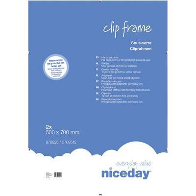Niceday Clip-Bilderrahmen Clip Frame Transparent 2 Stück